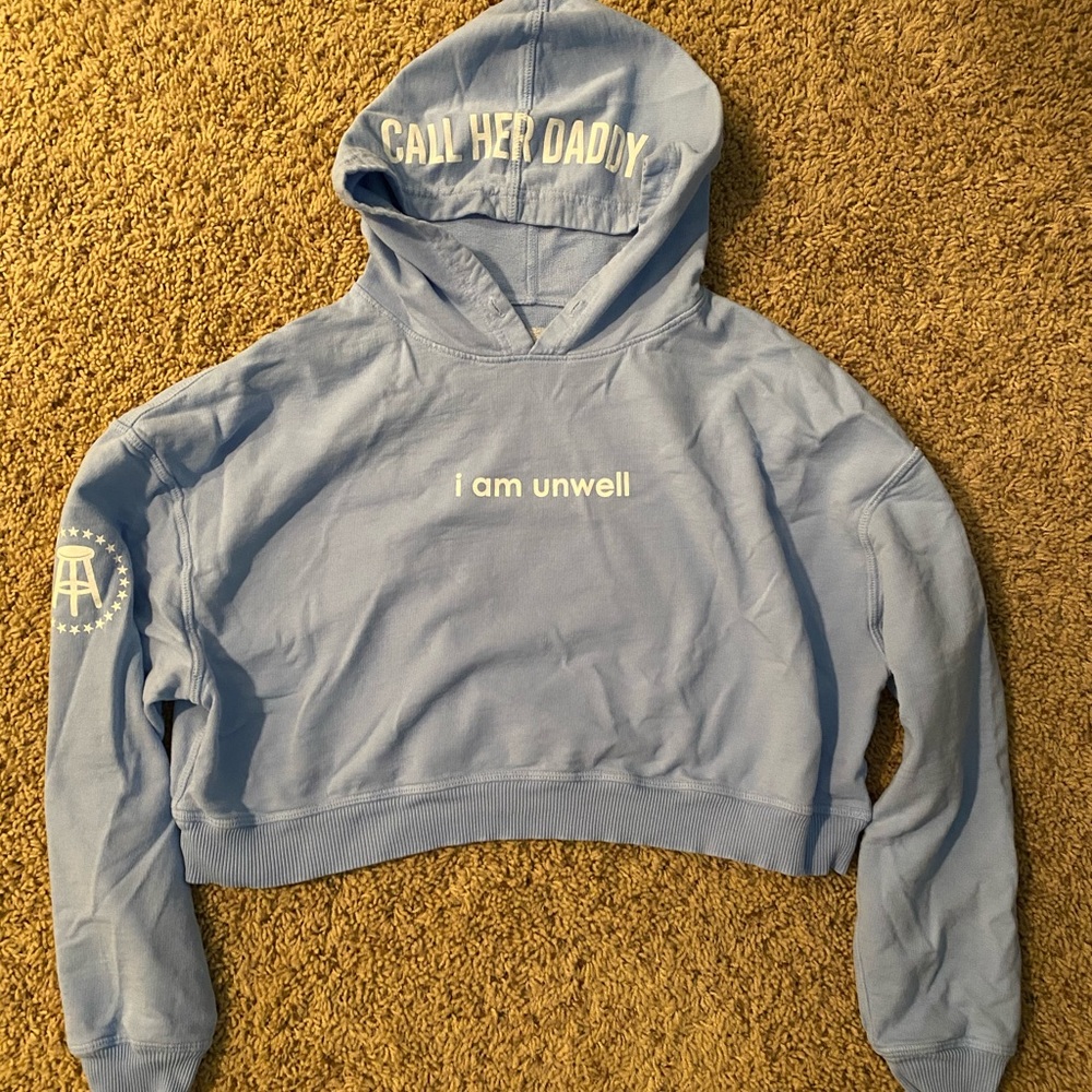 Call Her Daddy Crop Sweater “I am unwell”
